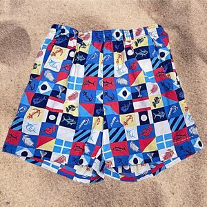 COLUMBIA PFG Backcast II Printed Swim Trunks 6"  Nylon UPF 50 Mens Medium